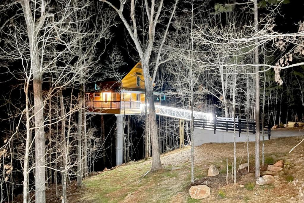 Villa Gold Peak Treehouse Near Helen, Georgia Cornelia Exterior foto